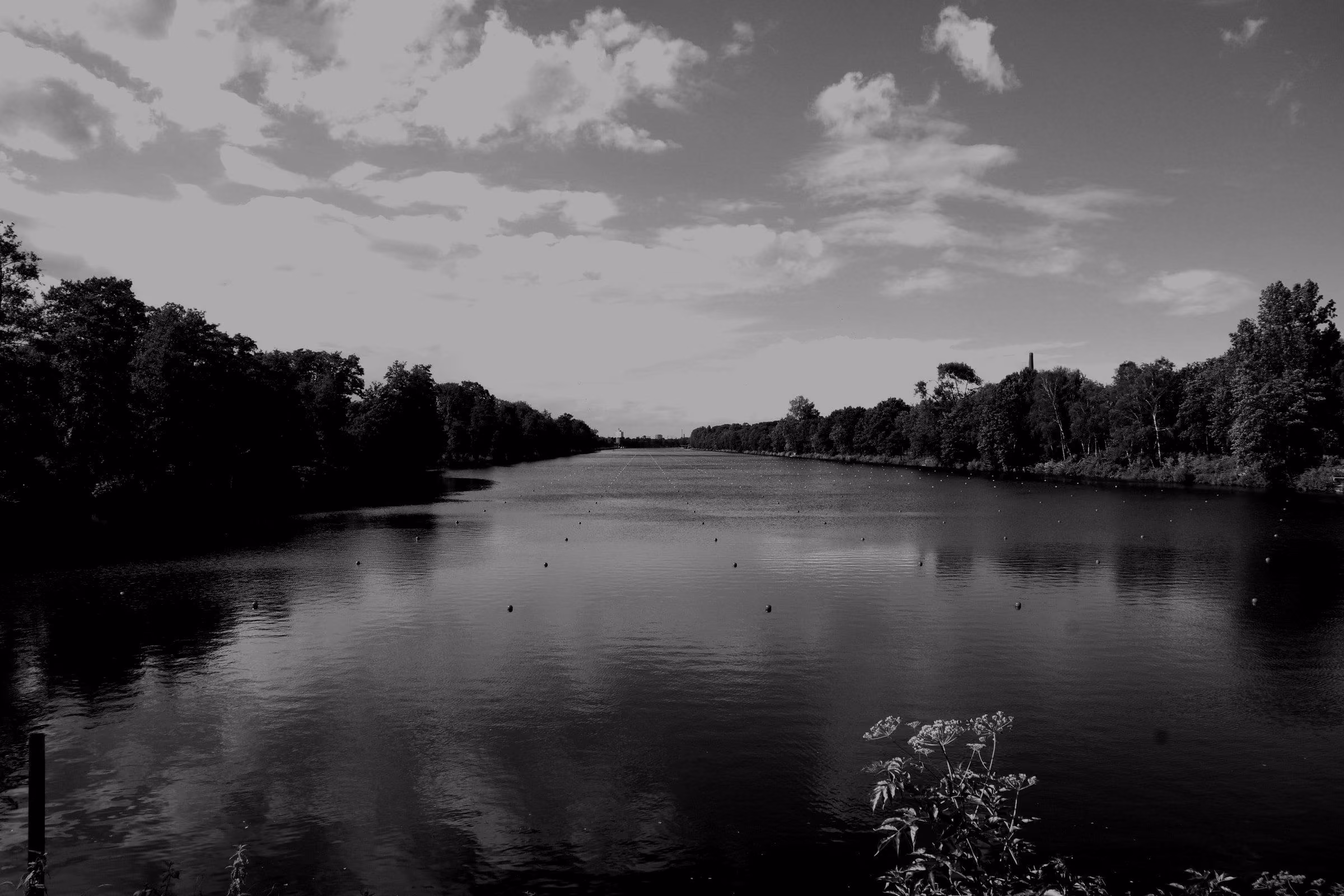 Part of the regatta course in Duisburg.