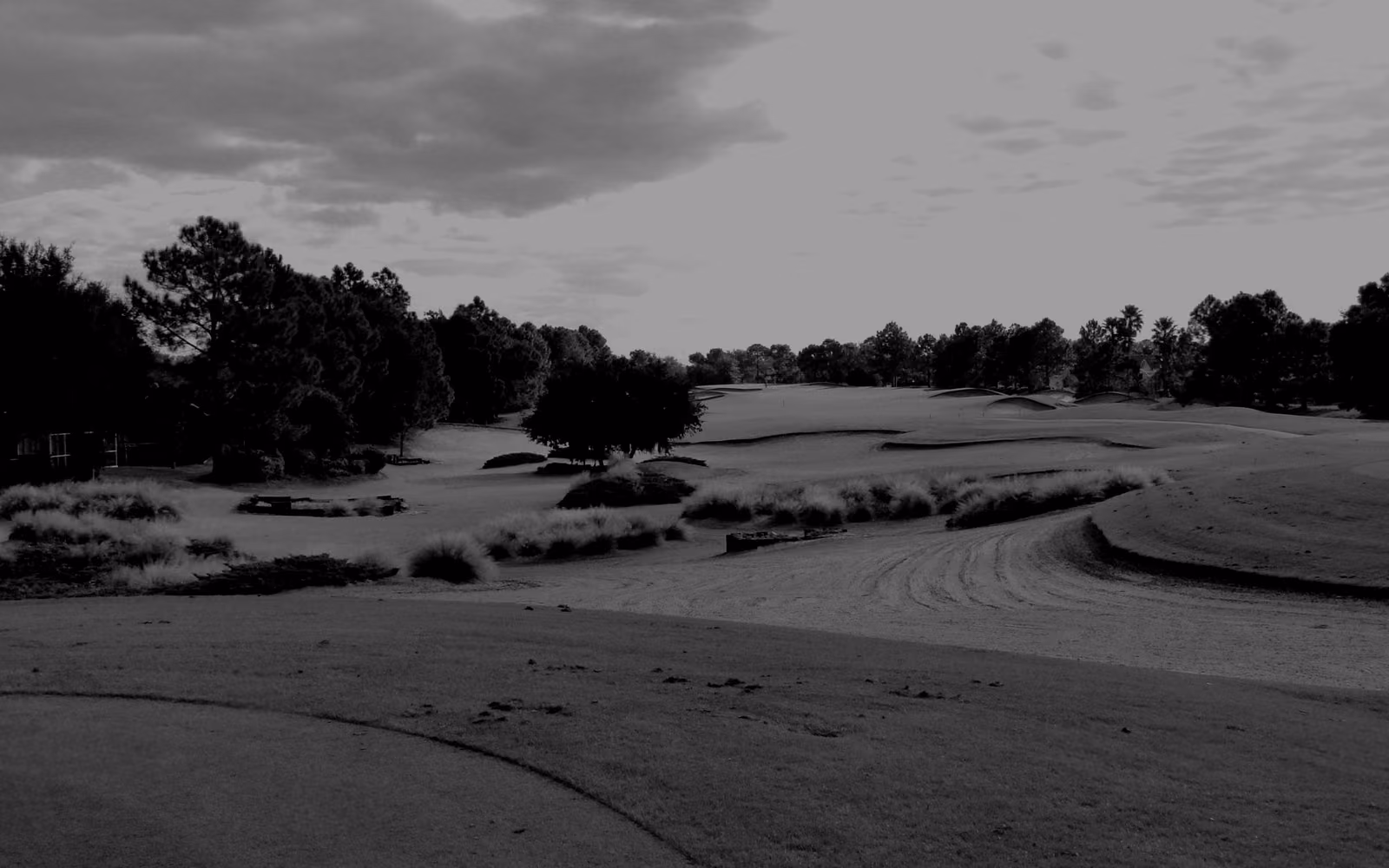 A fairway and bunkers at Southern Dunes Golf and Country Club in Haines City.